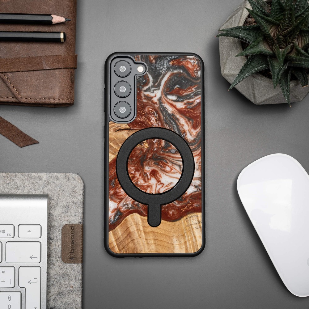 Etui Bewood Unique na Samsung Galaxy S23 Plus - Planets - Wenus z MagSafe (3)