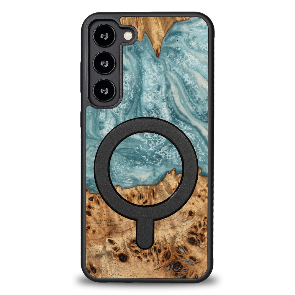 Etui Bewood Unique na Samsung Galaxy S23 Plus - Planets - Uran z MagSafe (1)