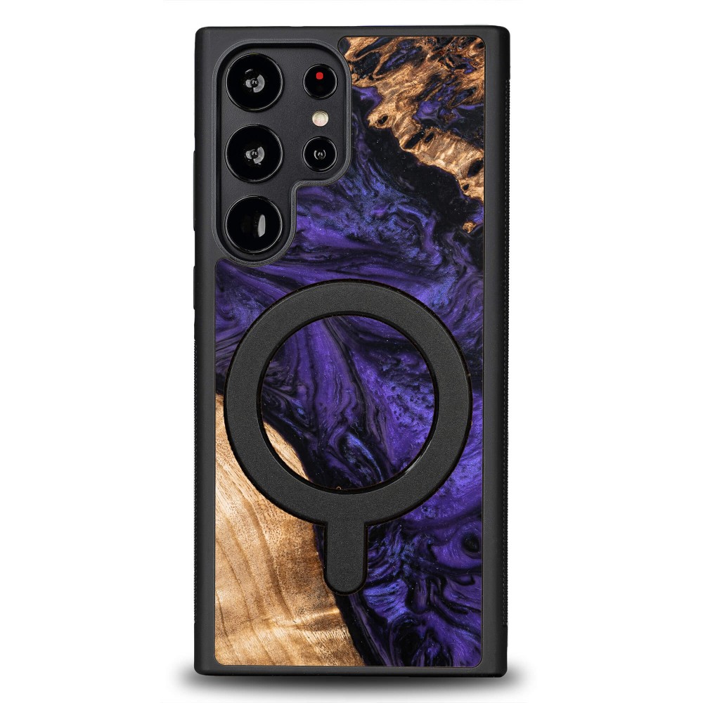 Etui Bewood Unique na Samsung Galaxy S23 Ultra - Violet z MagSafe (1)