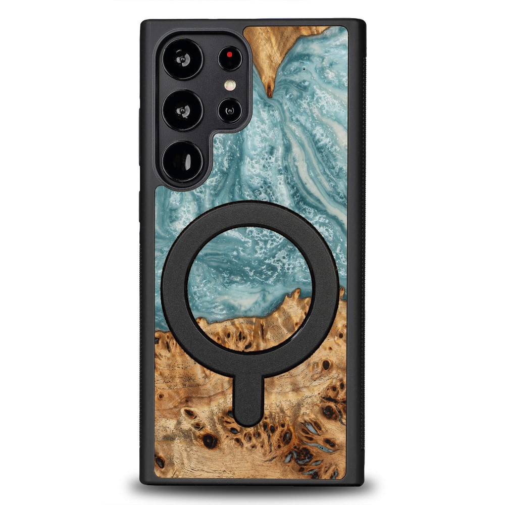 Bewood Resin Case - Samsung Galaxy S23 Ultra - Planets - Uranus - MagSafe (1)