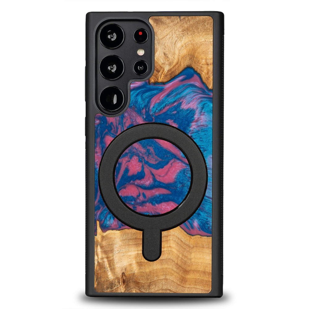 Etui Bewood Unique na Samsung Galaxy S23 Ultra - Neons - Vegas z MagSafe (1)
