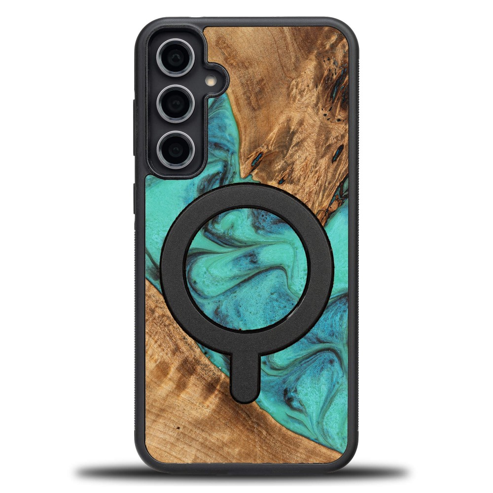 Etui Bewood Unique na Samsung Galaxy S23 FE - Turquoise z MagSafe (1)