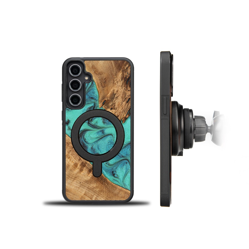 Etui Bewood Unique na Samsung Galaxy S23 FE - Turquoise z MagSafe (2)