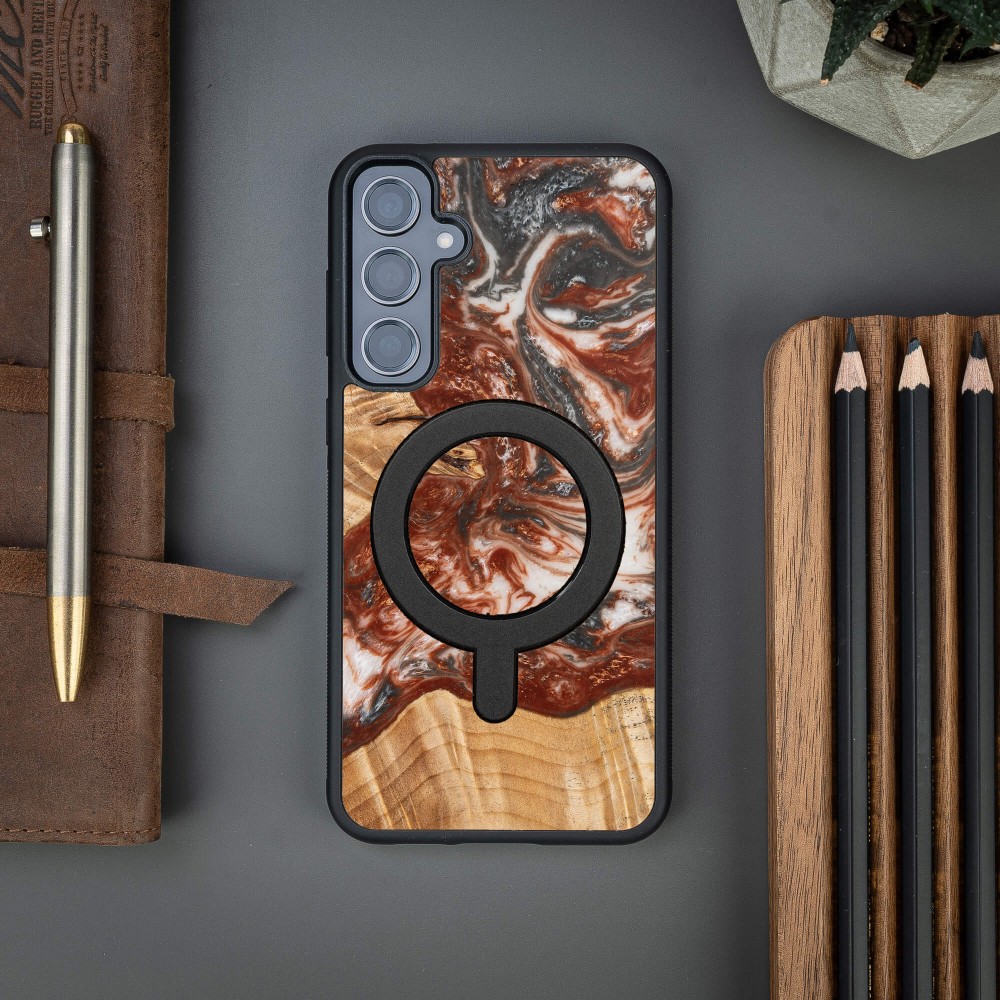 Etui Bewood Unique na Samsung Galaxy S23 FE - Planets - Wenus z MagSafe (3)