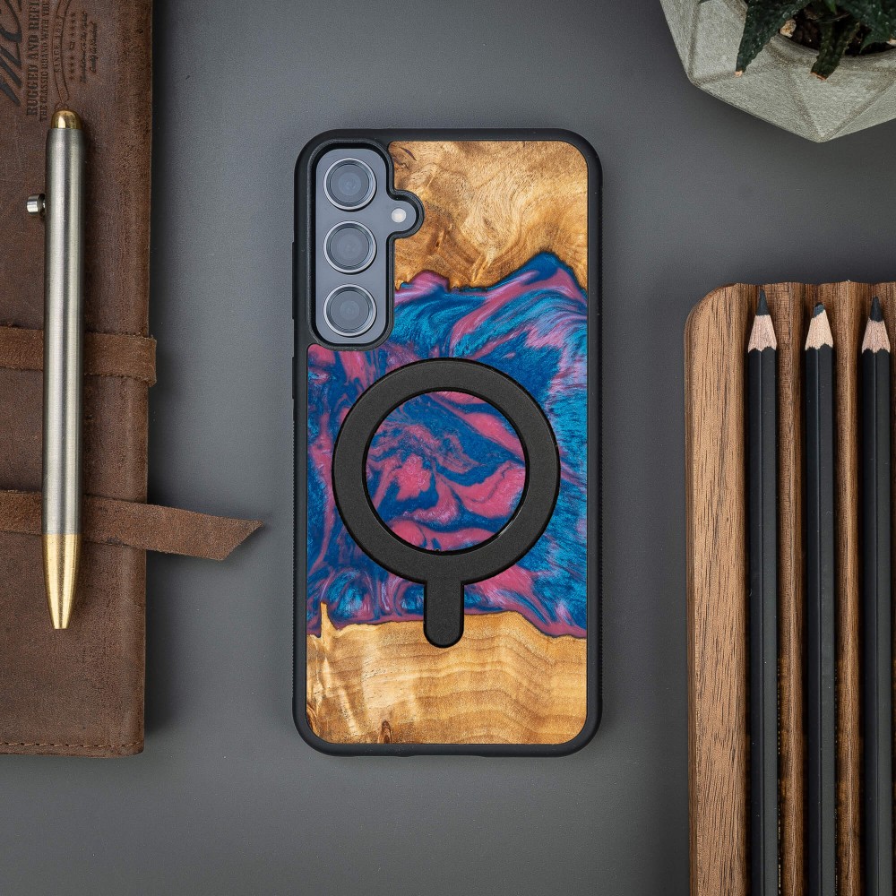 Etui Bewood Unique na Samsung Galaxy S23 FE - Neons - Vegas z MagSafe (3)