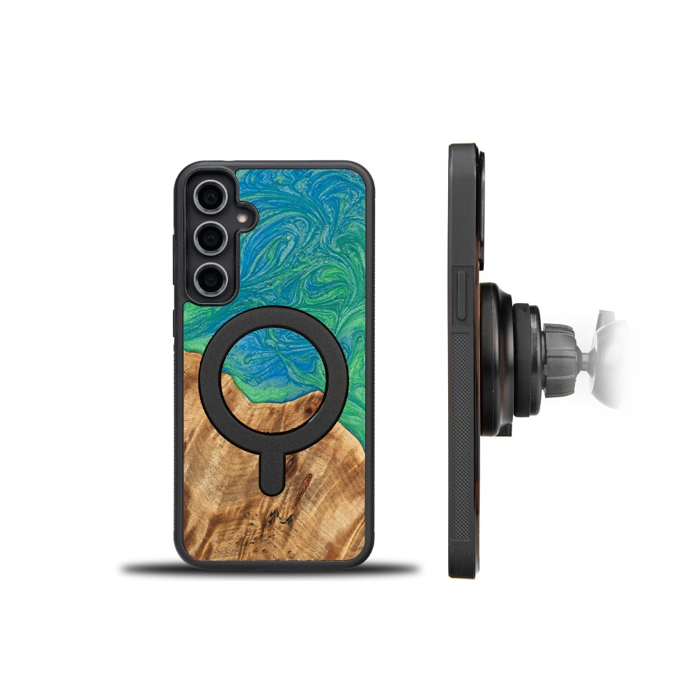 Etui Bewood Unique na Samsung Galaxy S23 FE - Neons - Tokyo z MagSafe (2)