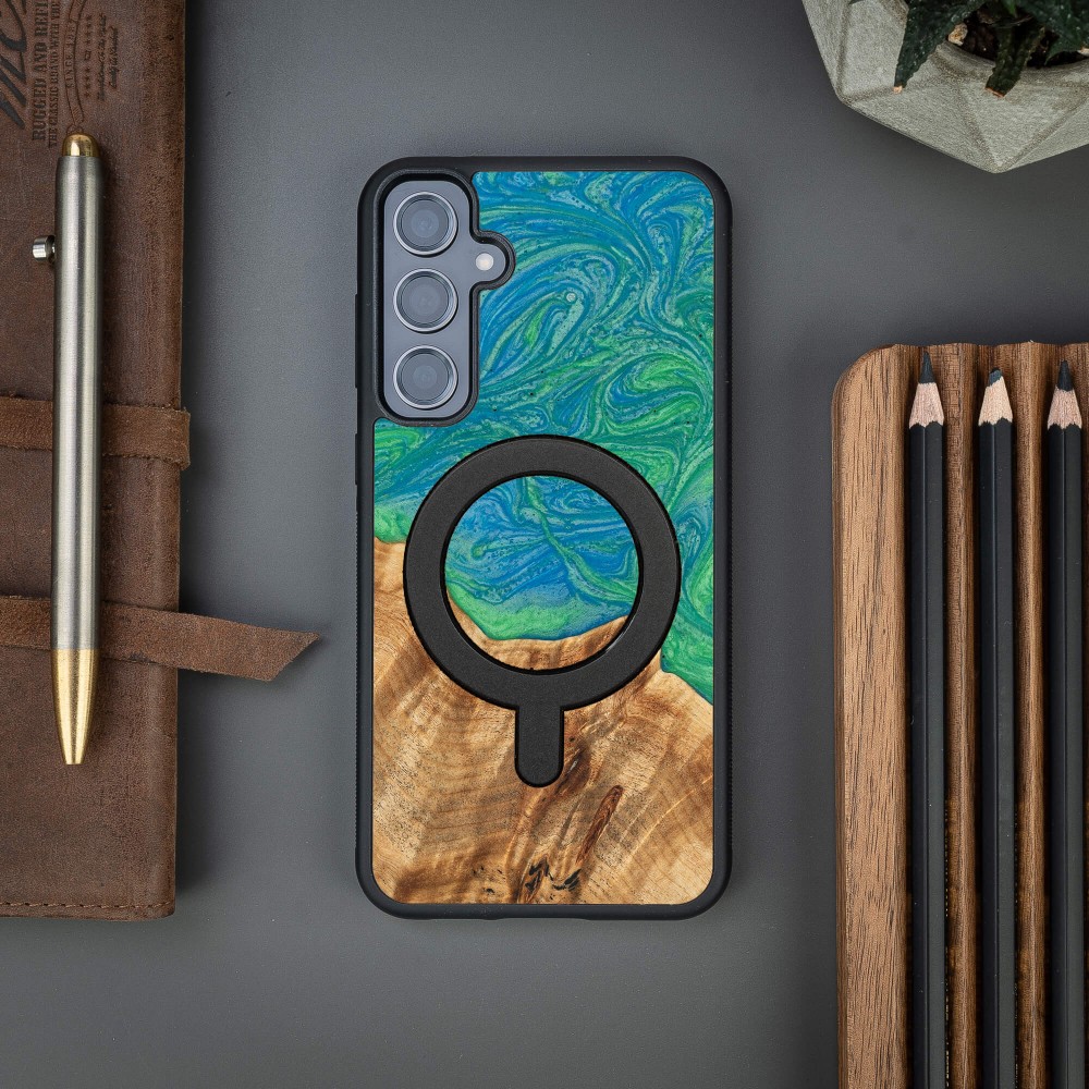 Etui Bewood Unique na Samsung Galaxy S23 FE - Neons - Tokyo z MagSafe (3)