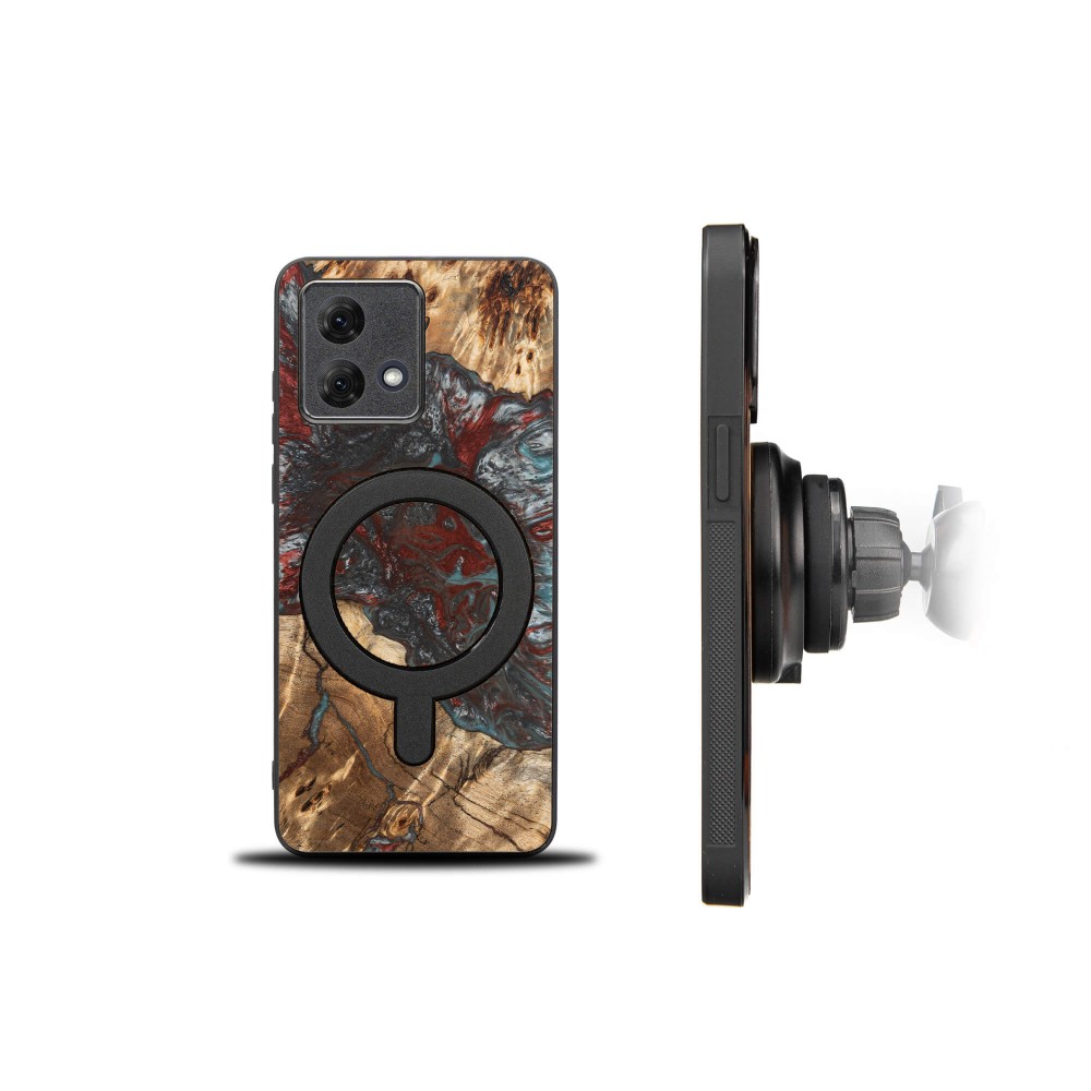 Etui Bewood Unique do Motorola G84 5G - Planets - Pluton z MagSafe (2)