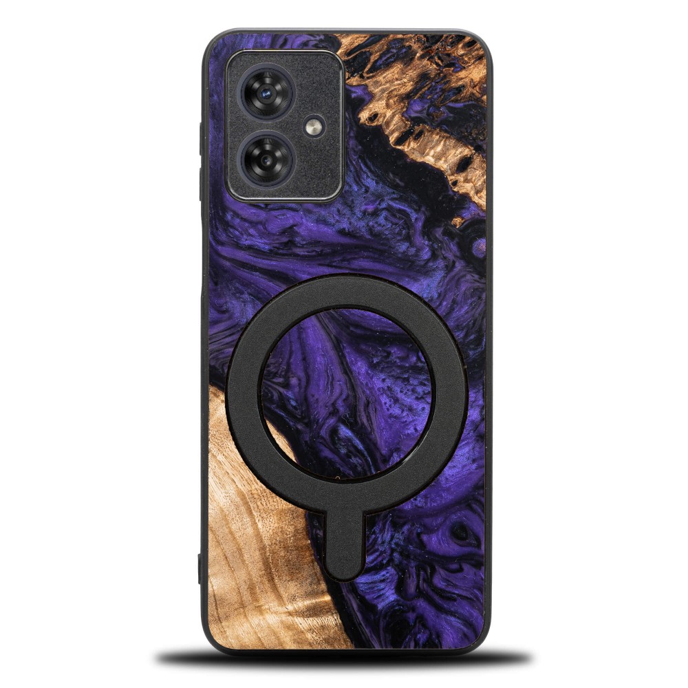 Etui Bewood Unique do Motorola G54 5G - Violet z MagSafe (1)