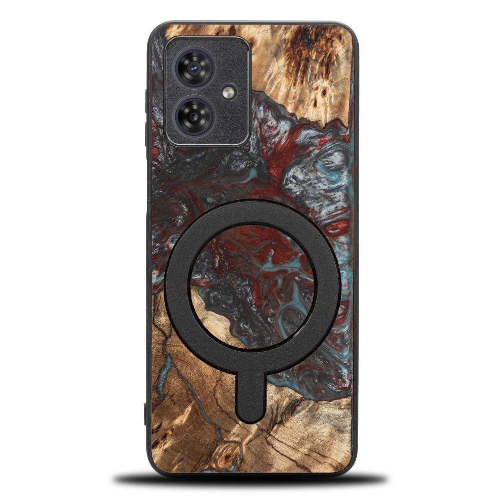 Etui Bewood Unique do Motorola G54 5G - Planets - Pluton z MagSafe (1)