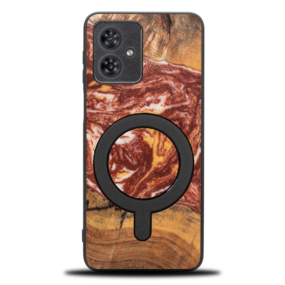 Etui Bewood Unique do Motorola G54 5G - Planets - Mars z MagSafe (1)