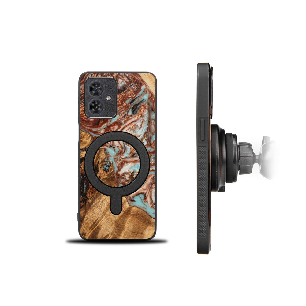 Etui Bewood Unique do Motorola G54 5G - Planets - Jowisz z MagSafe (2)