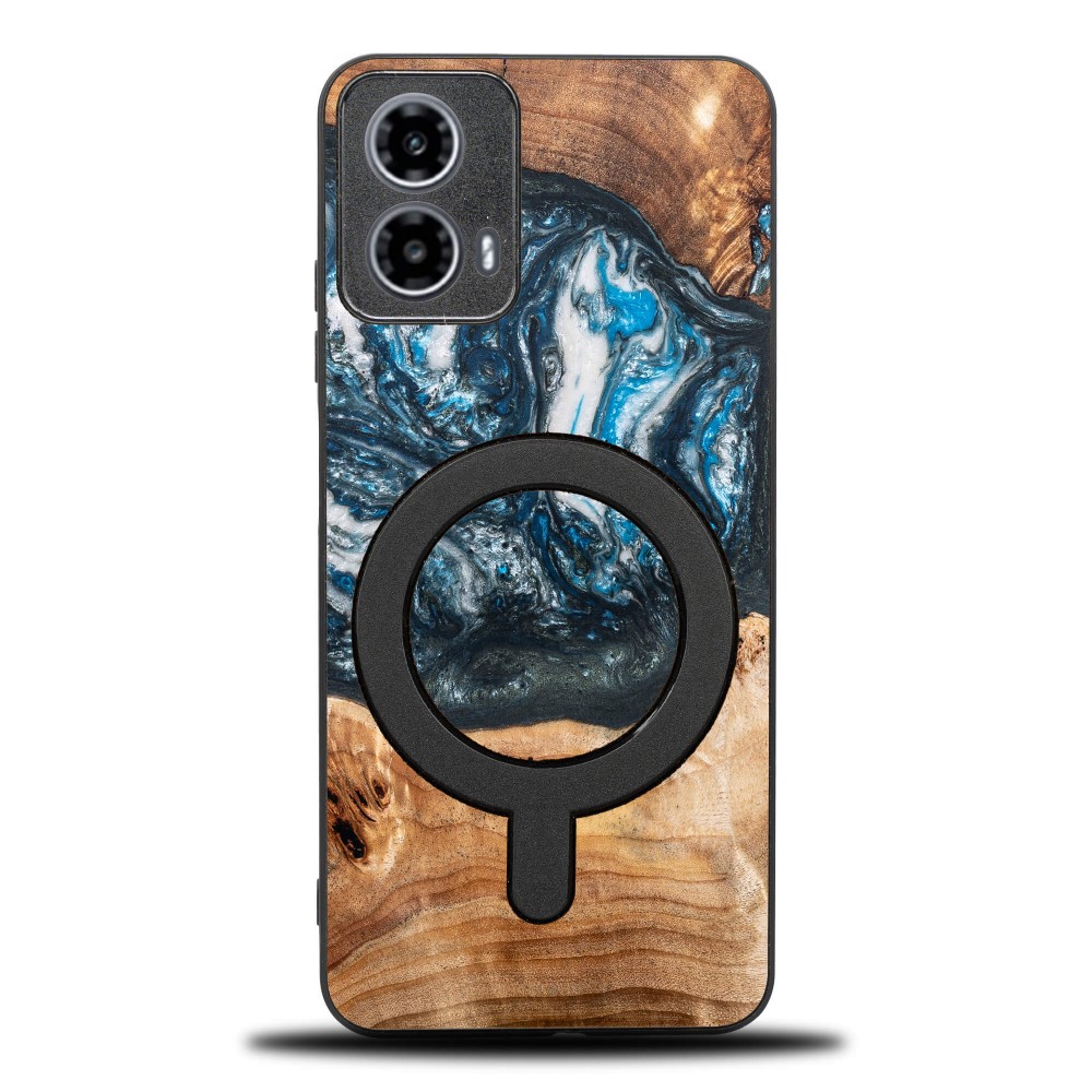 Etui Bewood Unique do Motorola G34 5G - Planets - Ziemia z MagSafe (1)
