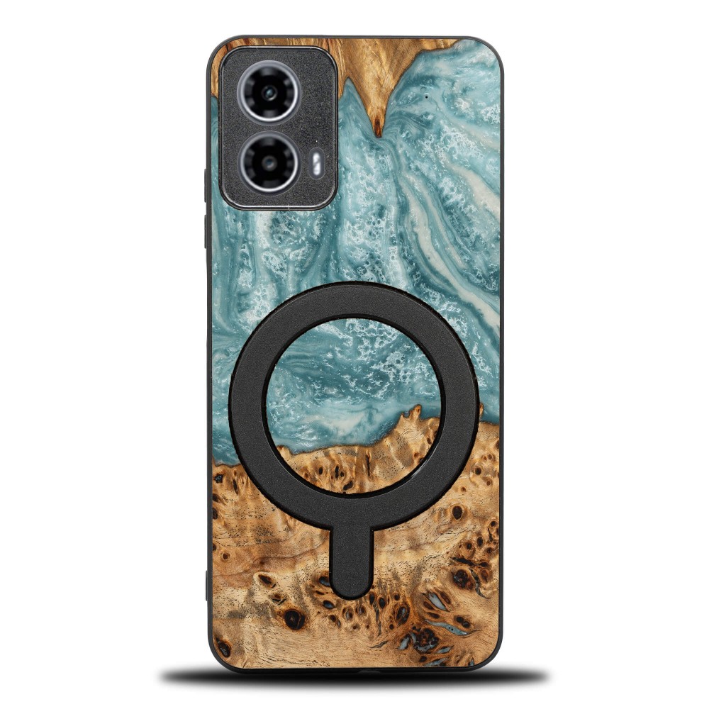 Etui Bewood Unique do Motorola G34 5G - Planets - Uran z MagSafe (1)