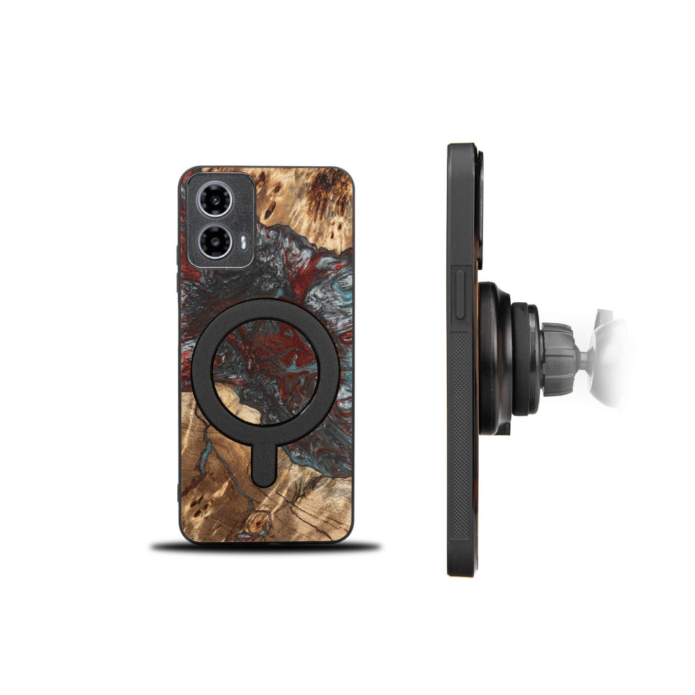Etui Bewood Unique do Motorola G34 5G - Planets - Pluton z MagSafe (2)