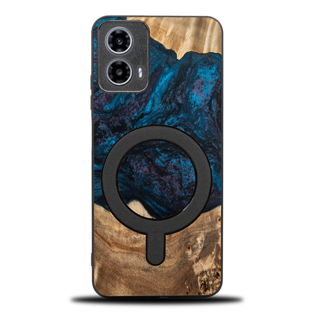 Etui Bewood Unique do Motorola G34 5G - Planets - Neptun z MagSafe (1)
