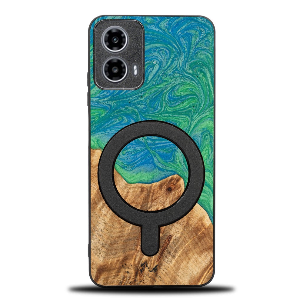 Etui Bewood Unique do Motorola G34 5G - Neons - Tokyo z MagSafe (1)