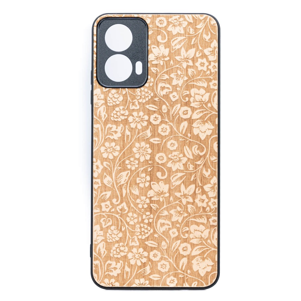 Drewniane Etui Bewood do Motorola G34 5G KWIATY POLNE ANIEGRE (1)