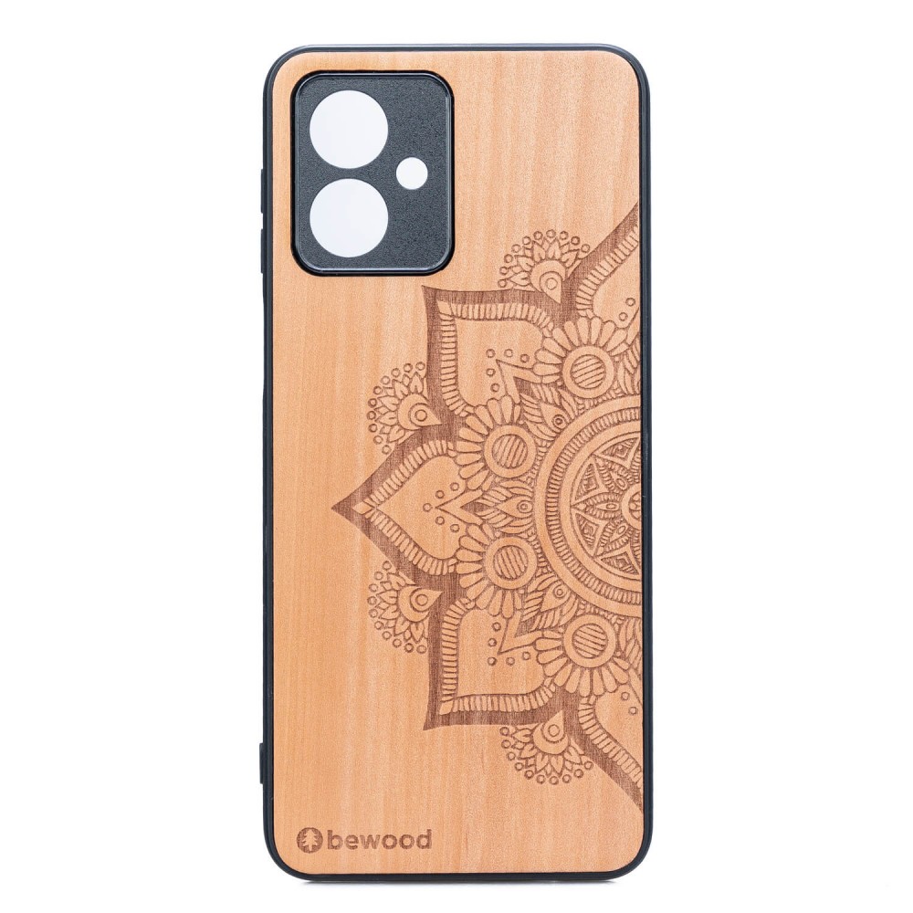 Drewniane Etui Bewood do Motorola G54 5G MANDALA JABŁOŃ (1)