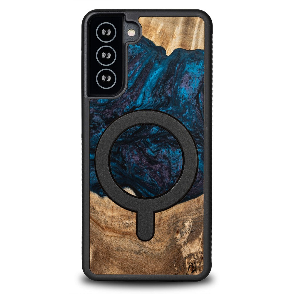 Etui Bewood Unique na Samsung Galaxy S21 FE - Planets - Neptun z MagSafe (1)