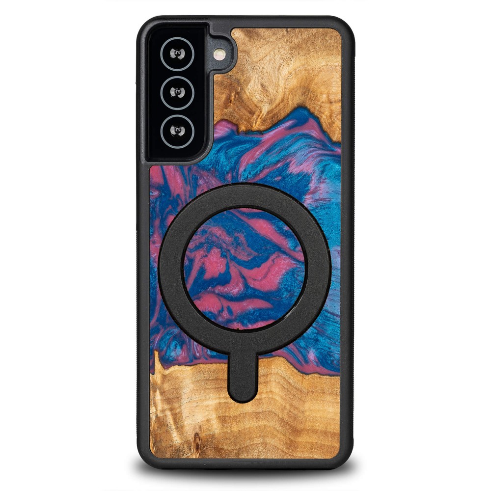 Etui Bewood Unique na Samsung Galaxy S21 FE - Neons - Vegas z MagSafe (1)