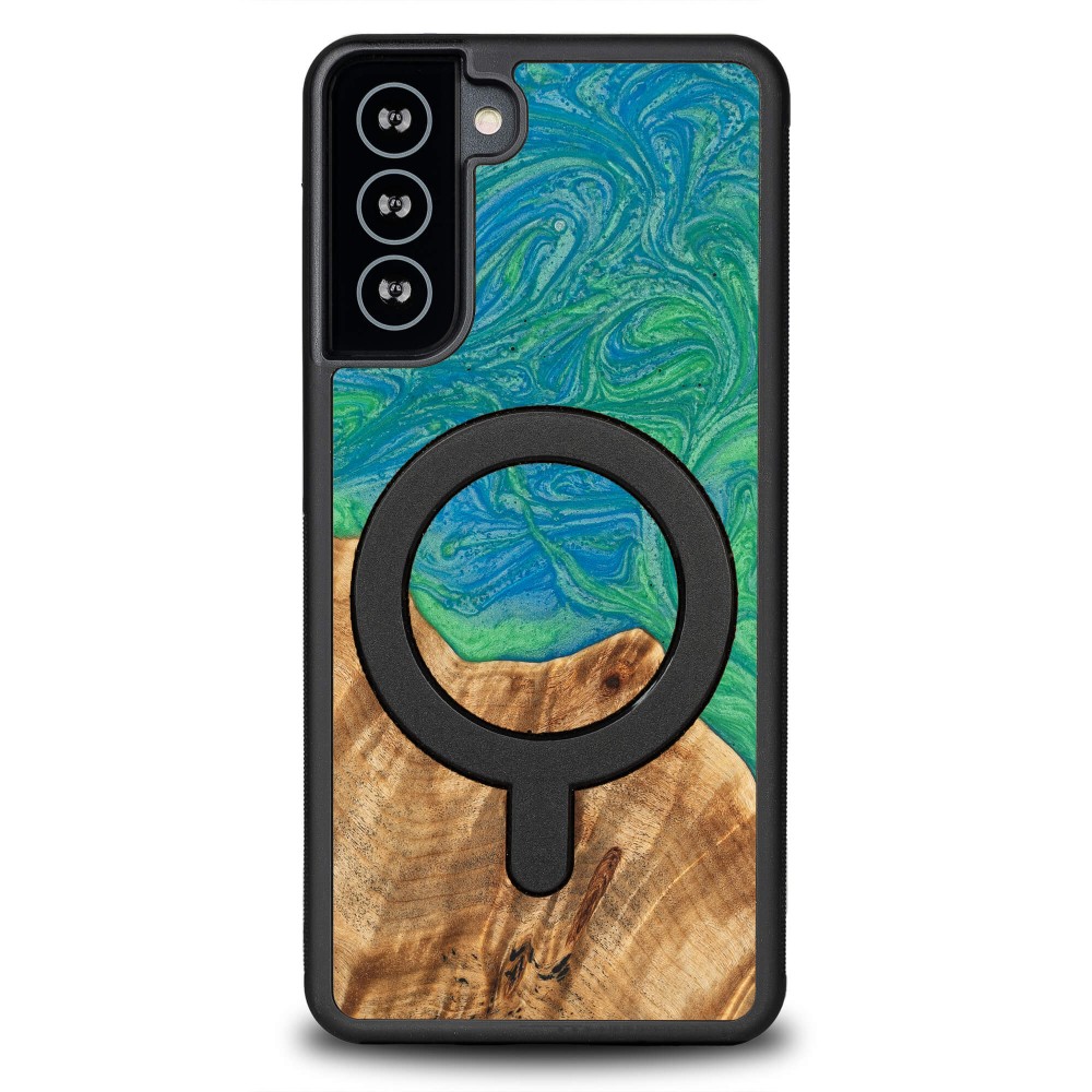 Etui Bewood Unique na Samsung Galaxy S21 FE - Neons - Tokyo z MagSafe (1)