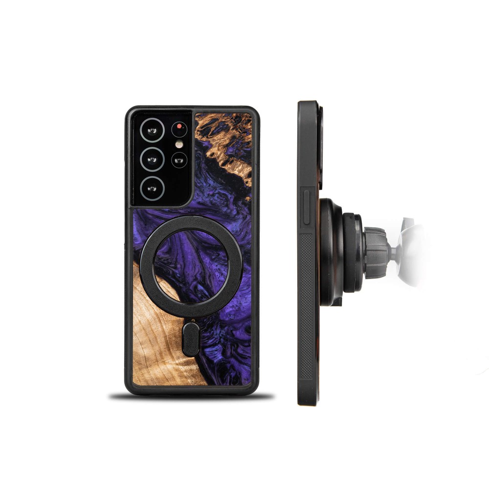 Etui Bewood Unique na Samsung Galaxy A54 5G - Violet z MagSafe (2)