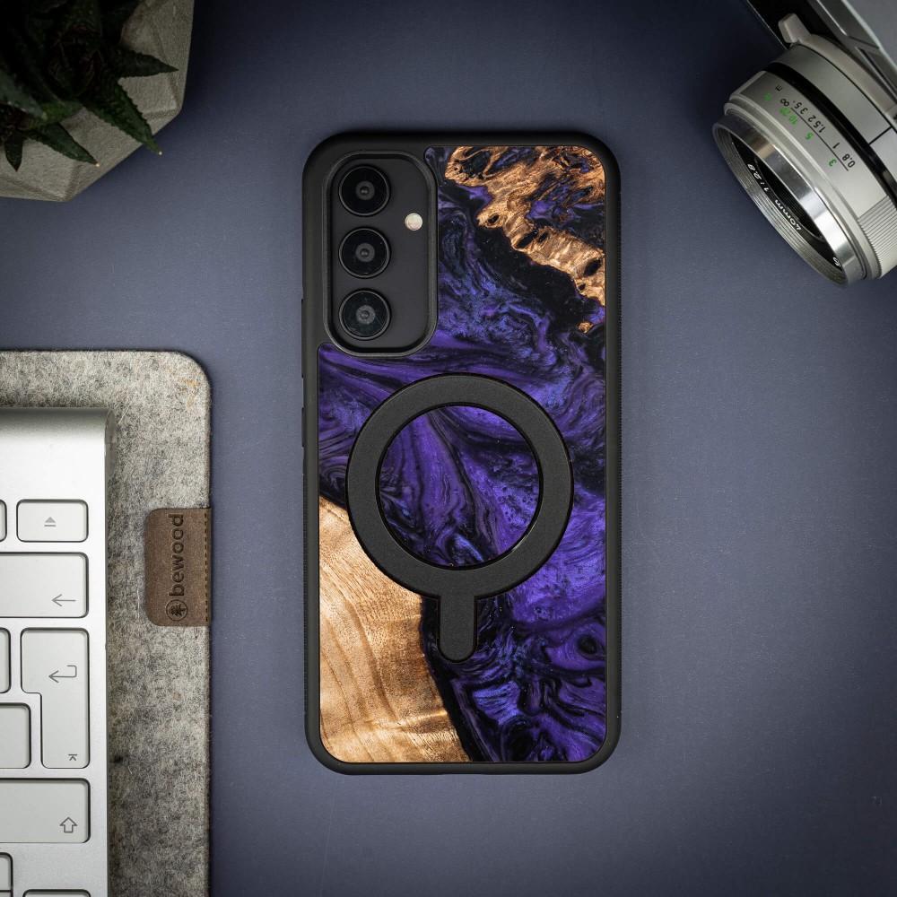 Etui Bewood Unique na Samsung Galaxy A54 5G - Violet z MagSafe (3)