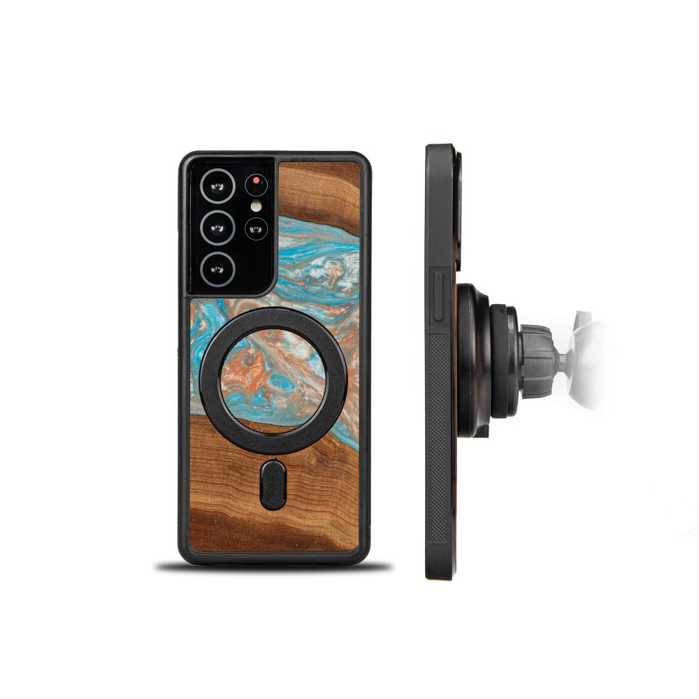 Etui Bewood Unique na Samsung Galaxy A54 5G - Planets - Saturn z MagSafe (2)