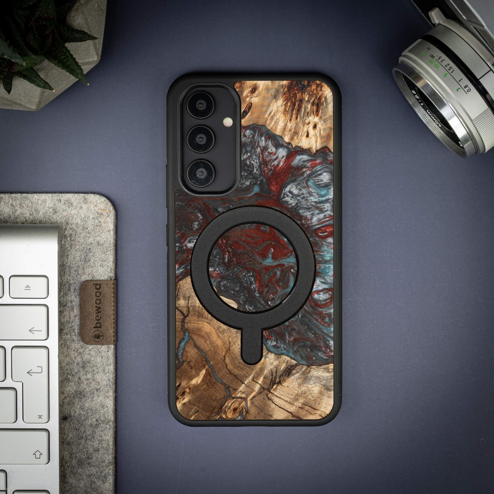 Etui Bewood Unique na Samsung Galaxy A54 5G - Planets - Pluton z MagSafe (3)