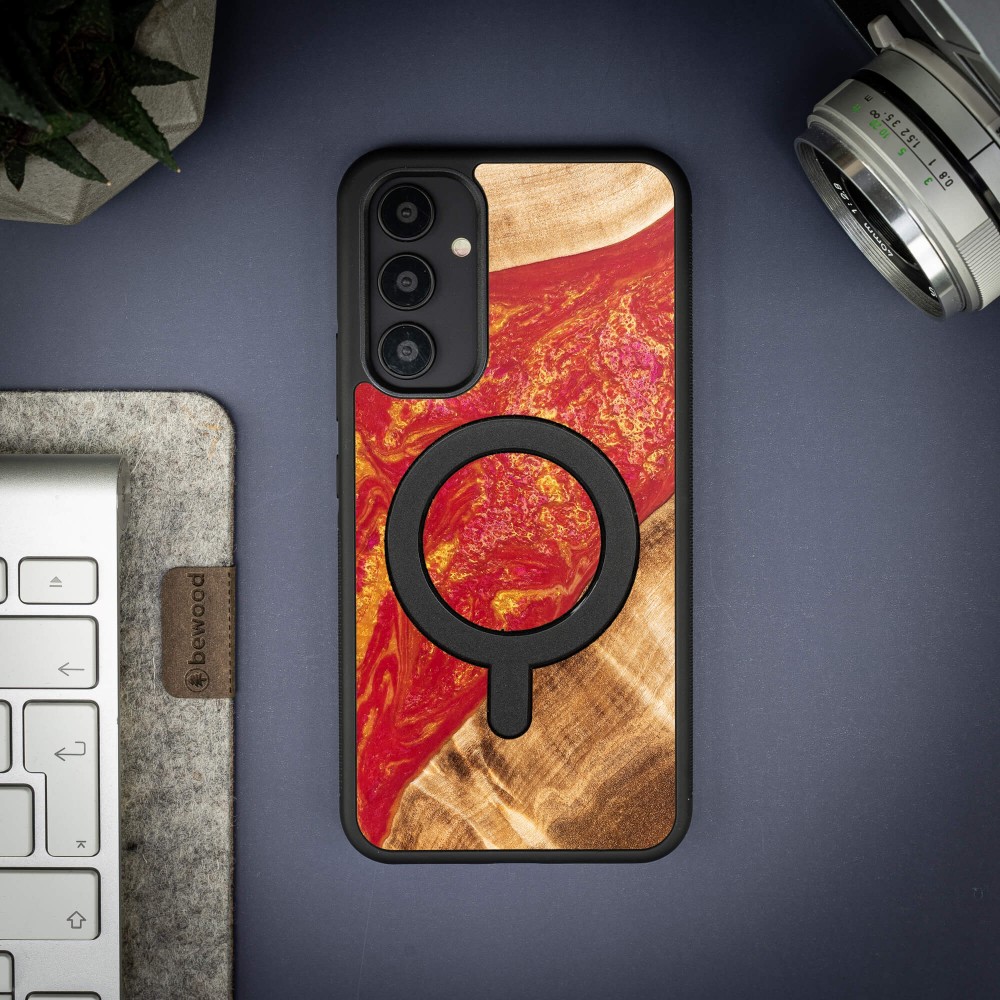Etui Bewood Unique na Samsung Galaxy A54 5G - Neons - Paris z MagSafe (3)