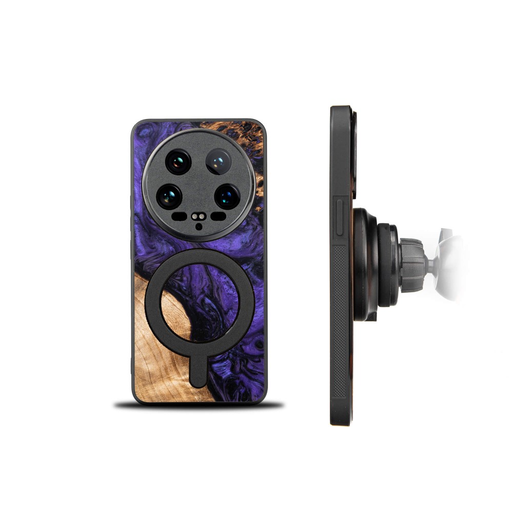 Etui Bewood Unique na Xiaomi 14 Ultra - Violet z MagSafe (2)