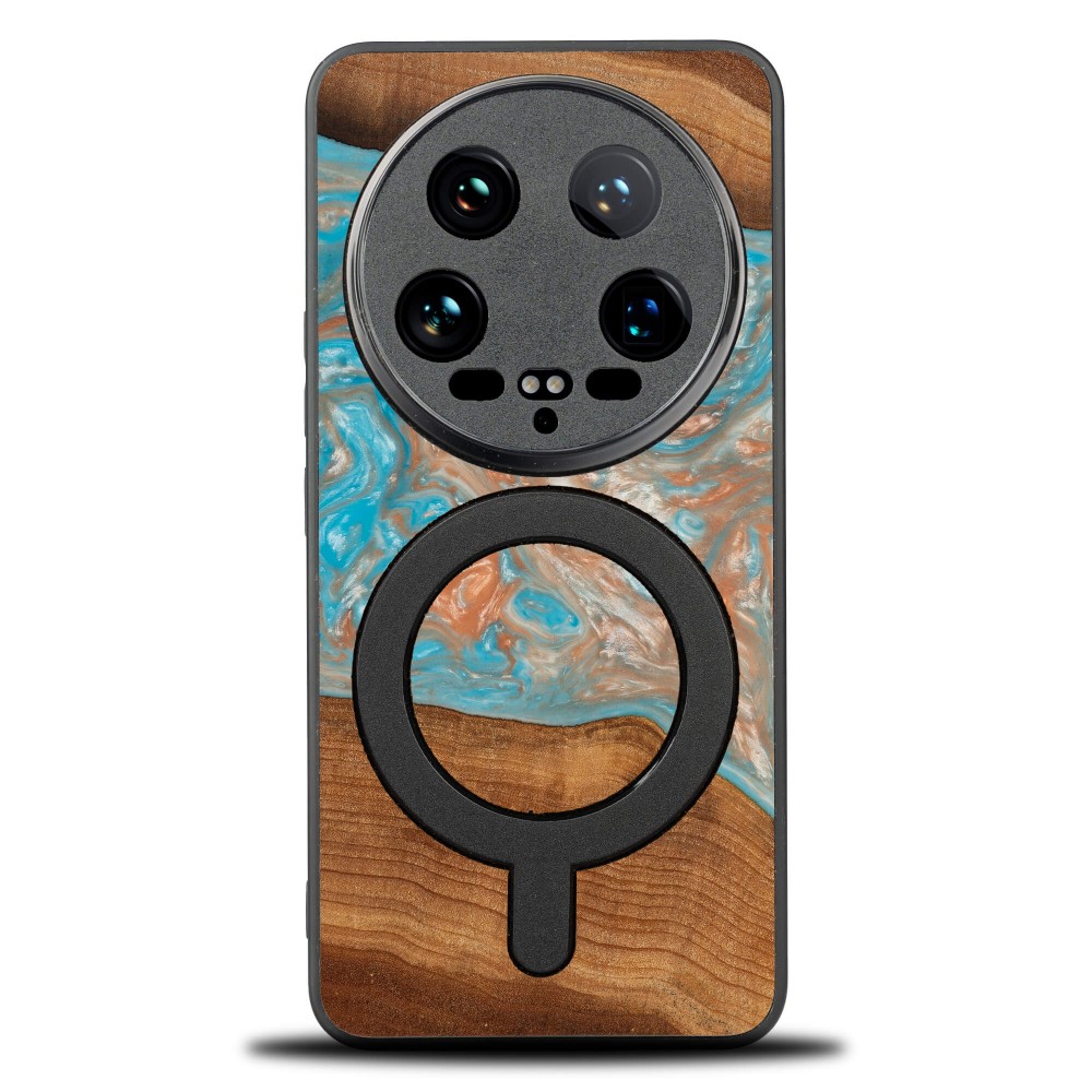 Etui Bewood Unique na Xiaomi 14 Ultra - Planets - Saturn z MagSafe (1)
