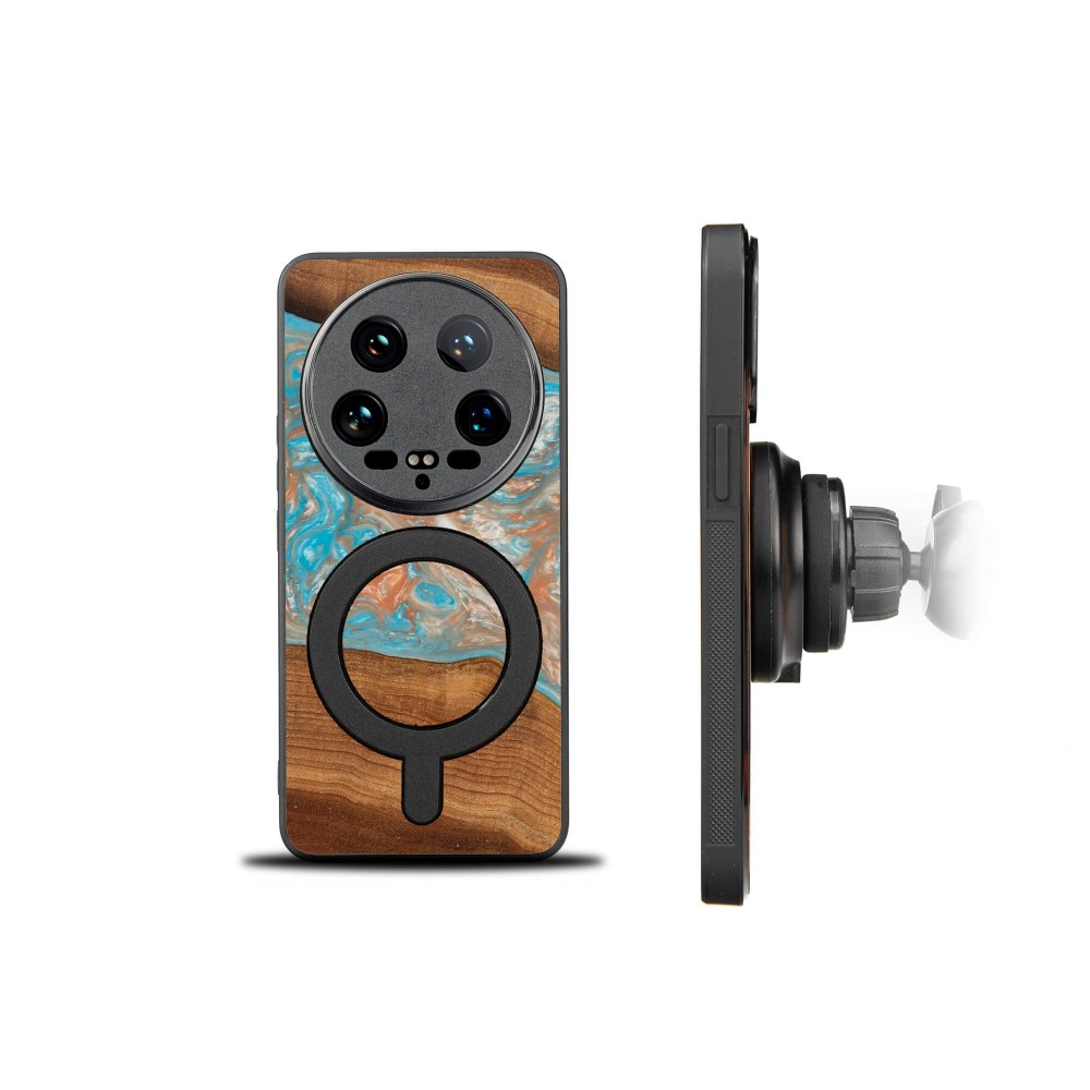 Etui Bewood Unique na Xiaomi 14 Ultra - Planets - Saturn z MagSafe (2)