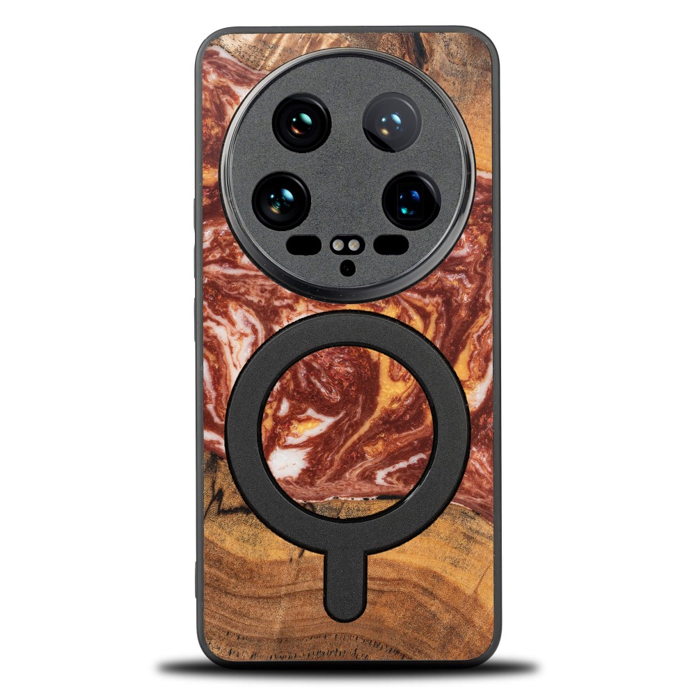 Etui Bewood Unique na Xiaomi 14 Ultra - Planets - Mars z MagSafe (1)