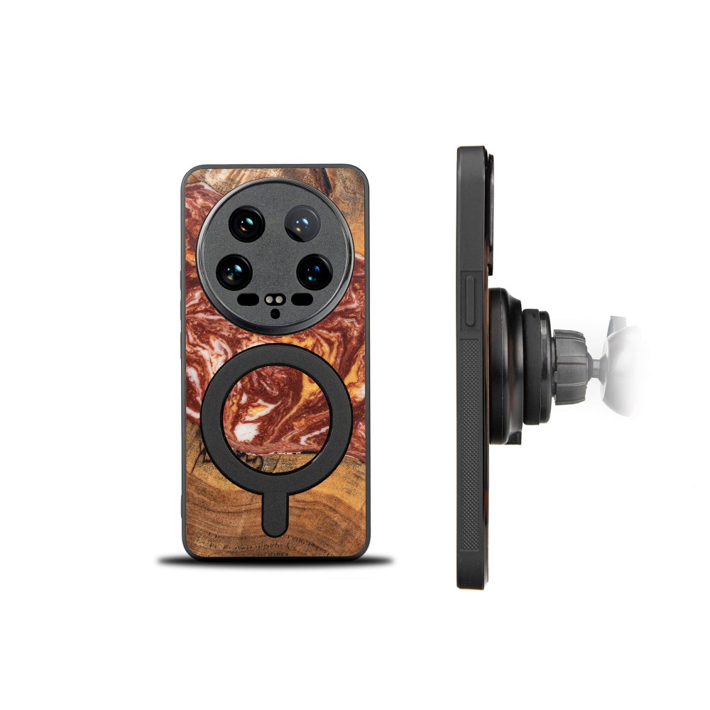 Etui Bewood Unique na Xiaomi 14 Ultra - Planets - Mars z MagSafe (2)