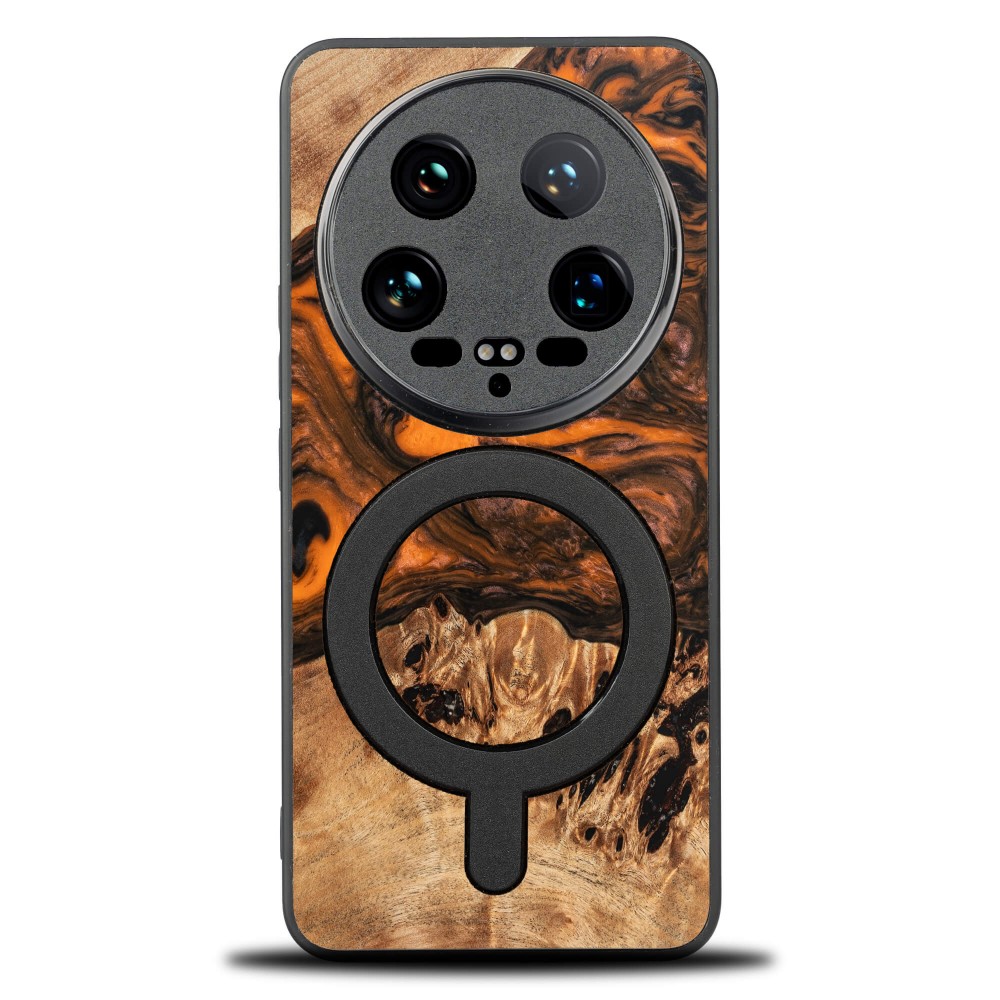 Etui Bewood Unique na Xiaomi 14 Ultra - Orange z MagSafe (1)