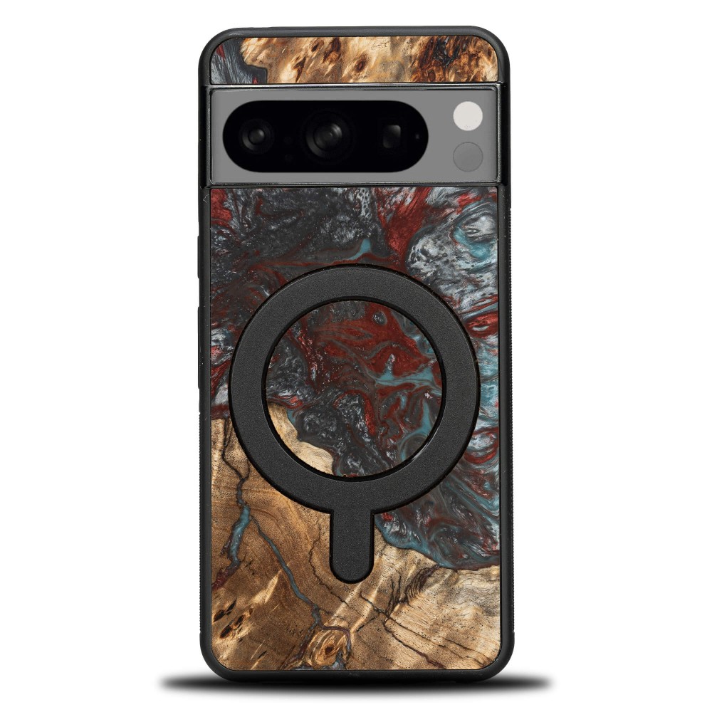 Bewood Resin Case - Google Pixel 8 - Planets - Pluto - MagSafe (1)