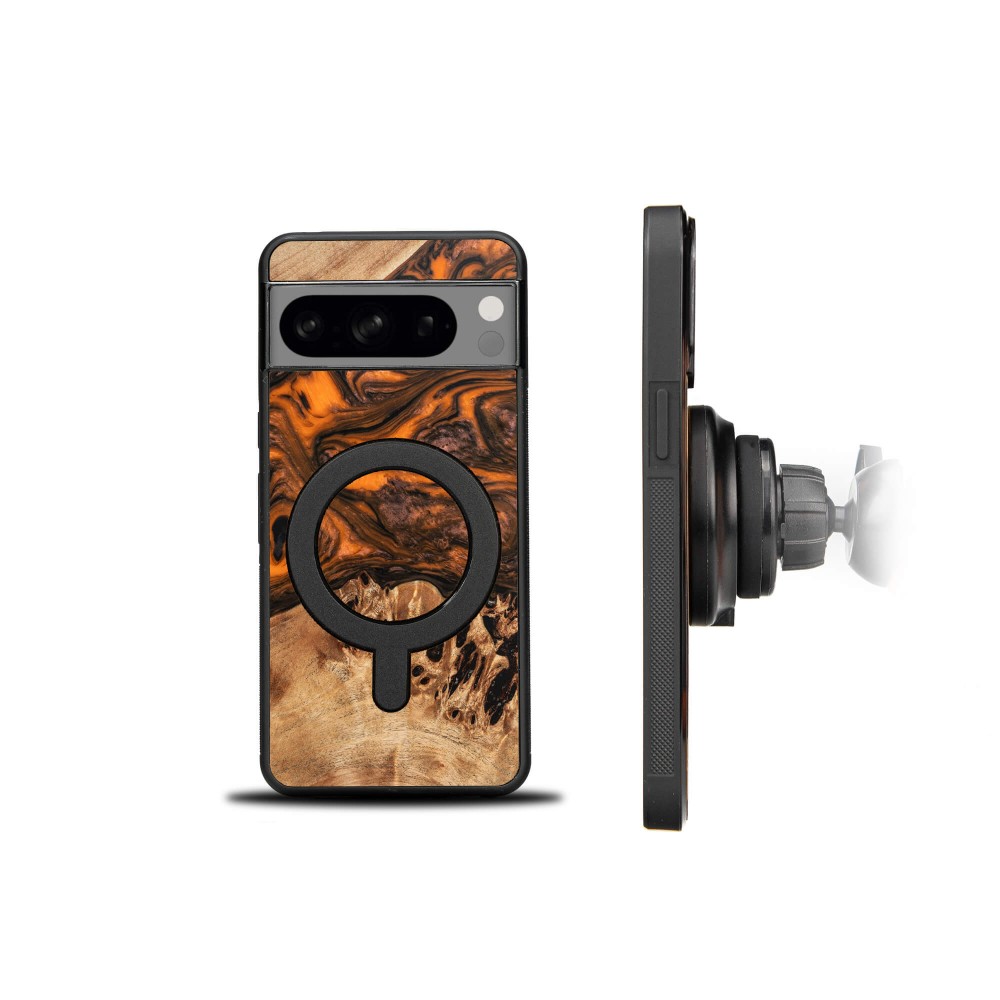 Etui Bewood Unique na Google Pixel 8 - Orange z MagSafe (2)
