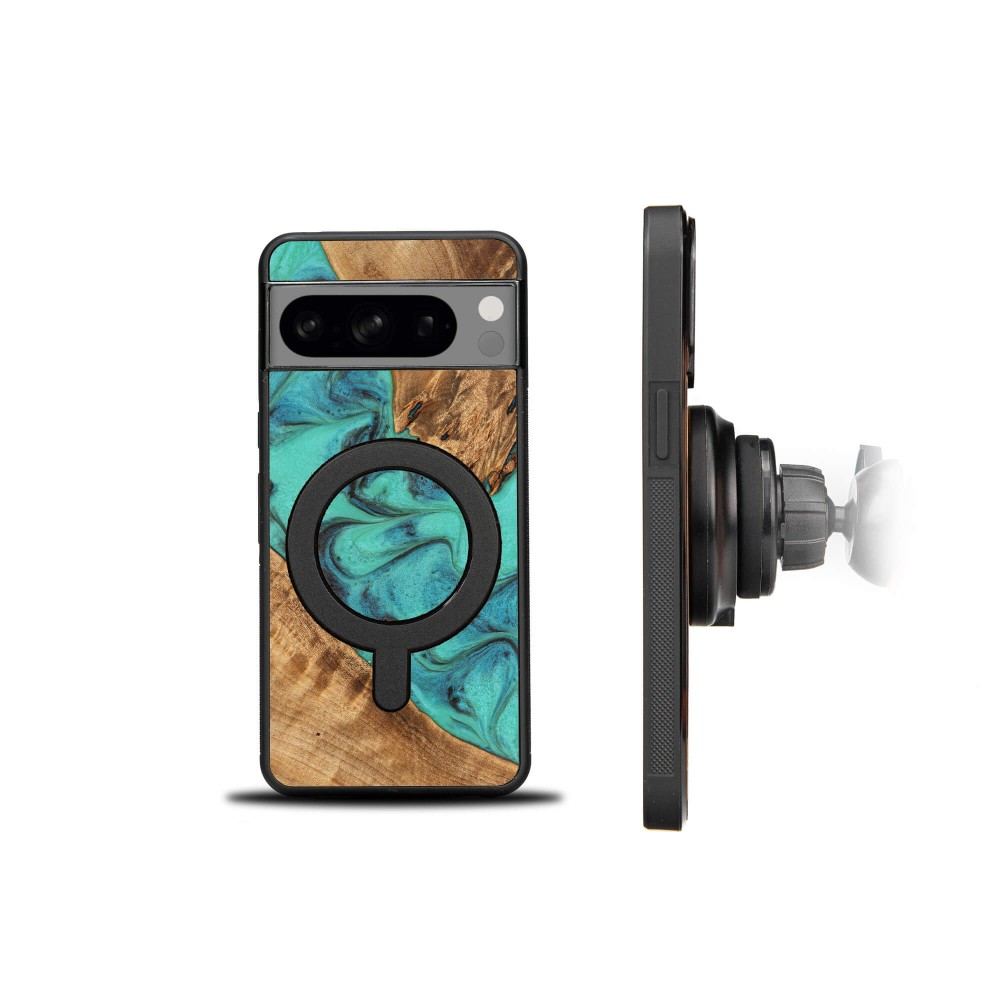 Etui Bewood Unique na Google Pixel 8 Pro - Turquoise z MagSafe (2)