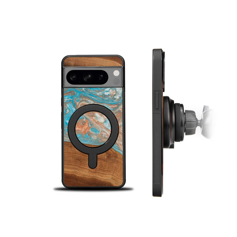 Etui Bewood Unique na Google Pixel 8 Pro - Planets - Saturn z MagSafe (2)