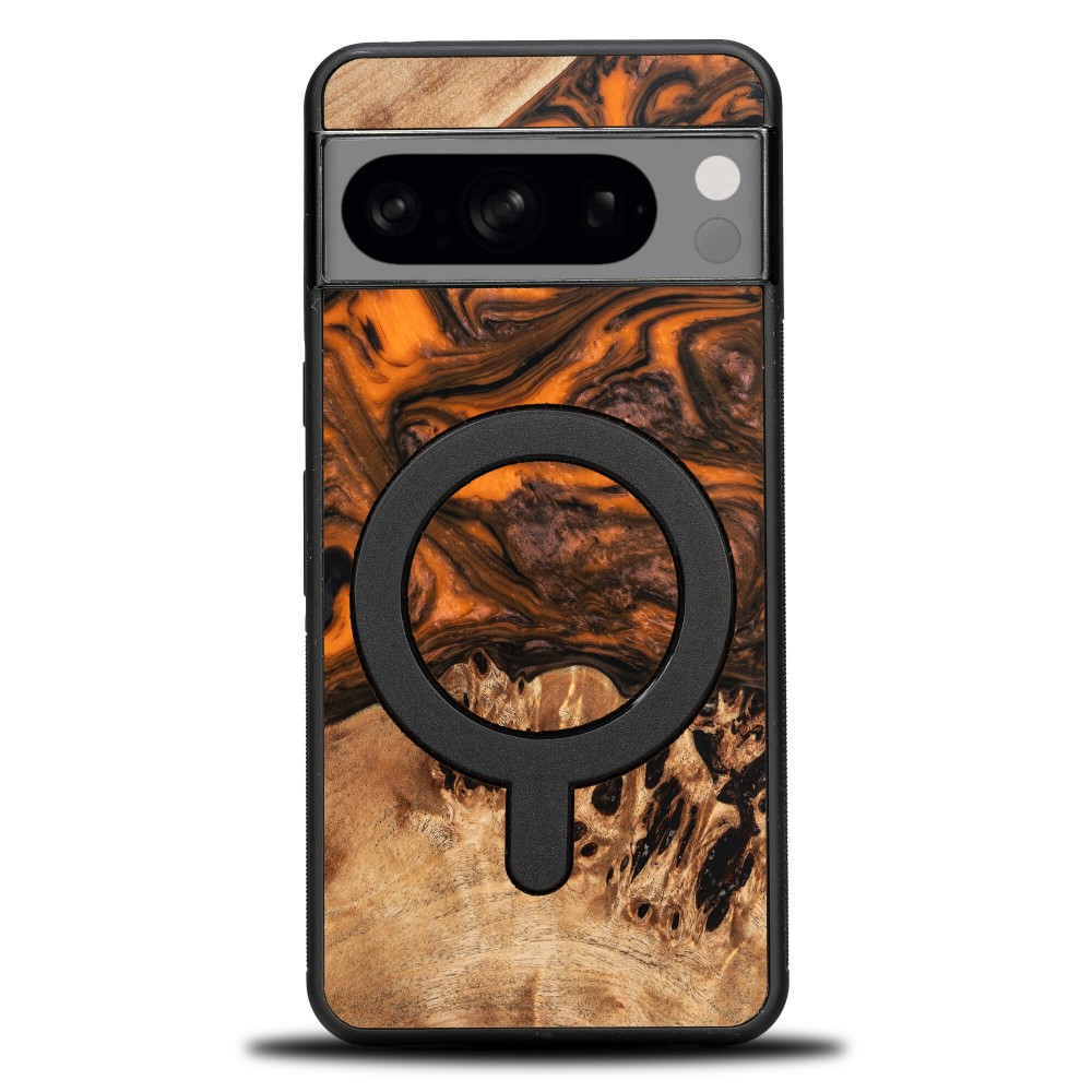 Etui Bewood Unique na Google Pixel 8 Pro - Orange z MagSafe (1)