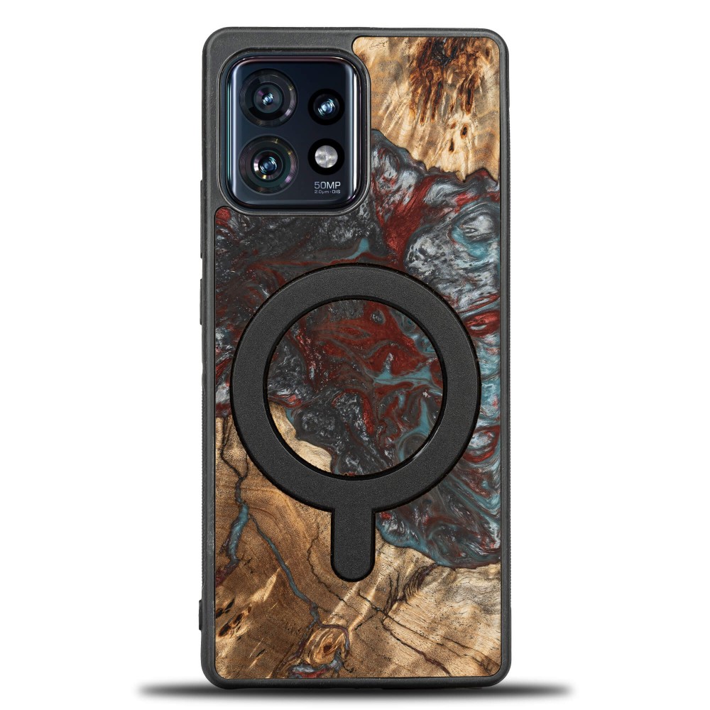 Etui Bewood Unique na Motorola Edge 40 Pro - Planets - Pluton z MagSafe (1)