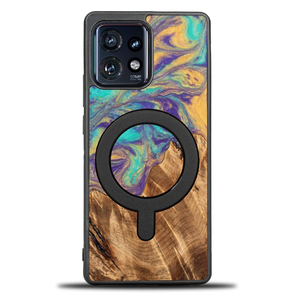 Etui Bewood Unique na Motorola Edge 40 Pro - Planets - Merkury z MagSafe (1)