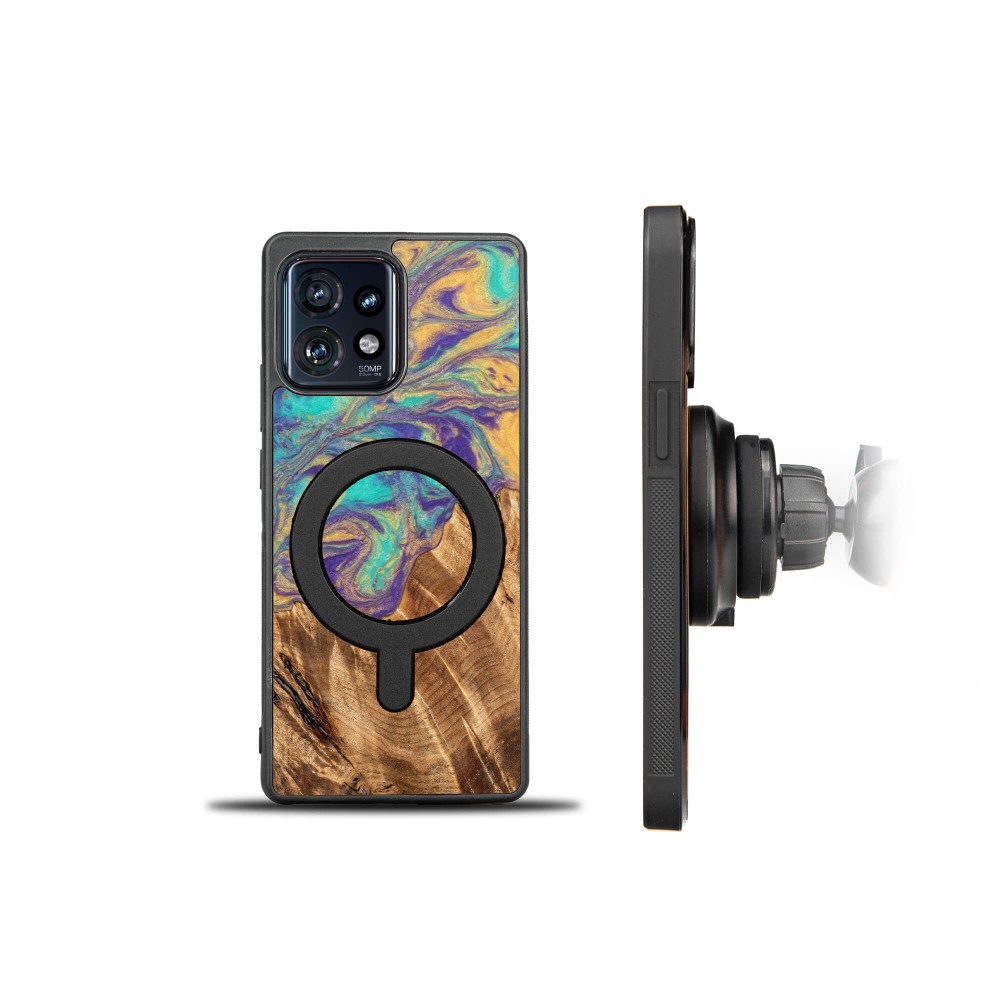 Etui Bewood Unique na Motorola Edge 40 Pro - Planets - Merkury z MagSafe (2)