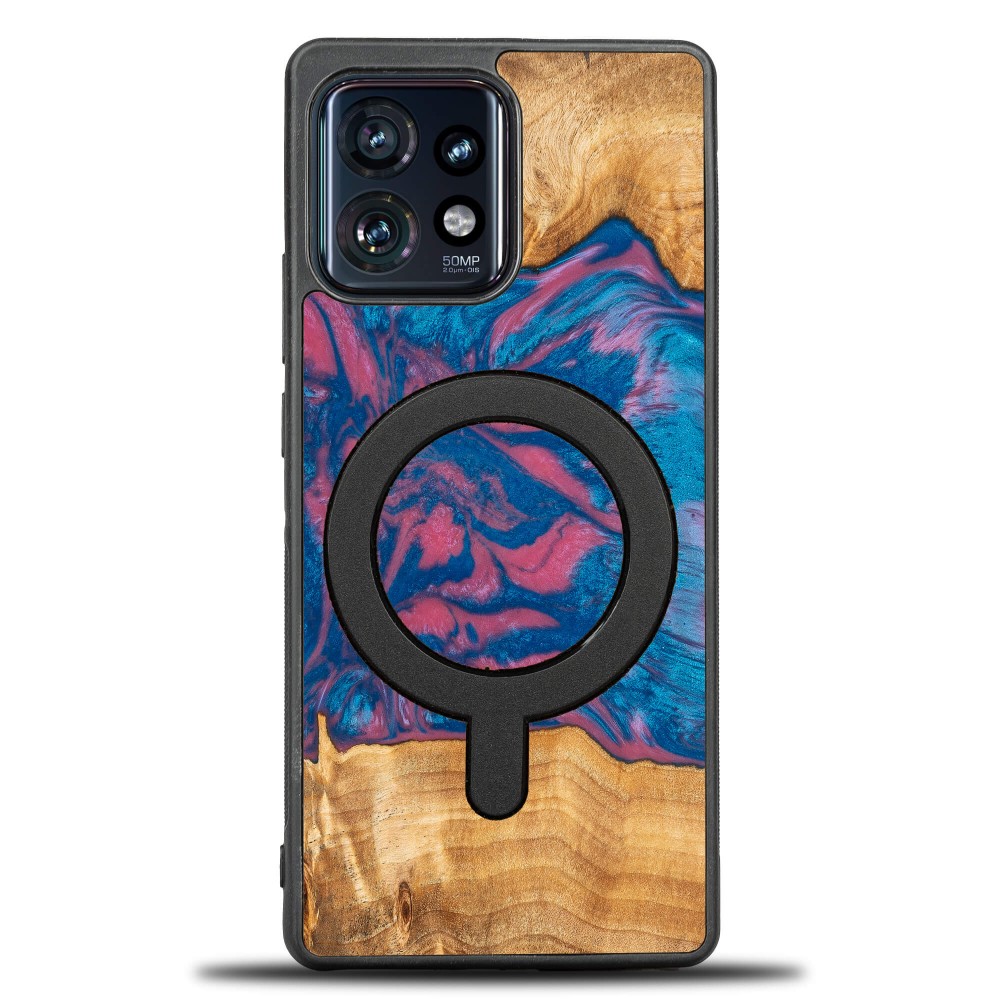 Etui Bewood Unique na Motorola Edge 40 Pro - Neons - Vegas z MagSafe (1)