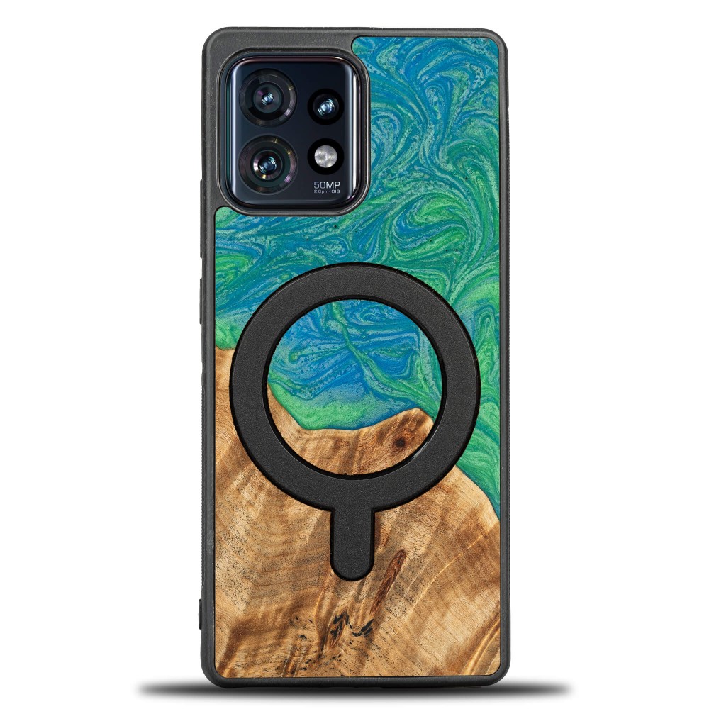 Etui Bewood Unique na Motorola Edge 40 Pro - Neons - Tokyo z MagSafe (1)