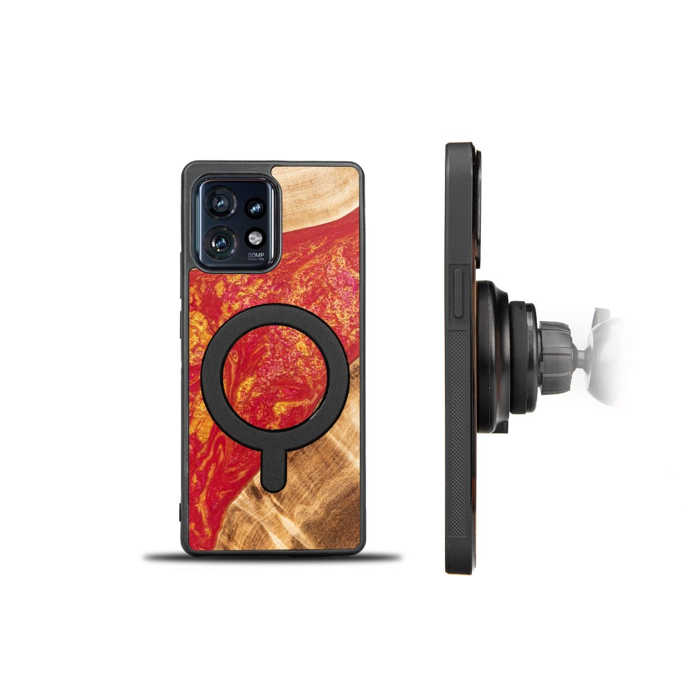 Etui Bewood Unique na Motorola Edge 40 Pro - Neons - Paris z MagSafe (2)