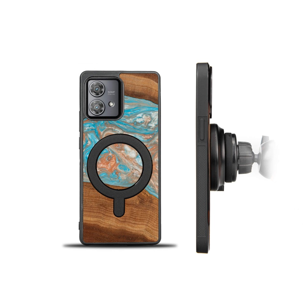 Etui Bewood Unique na Motorola Edge 40 Neo - Planets - Saturn z MagSafe (2)
