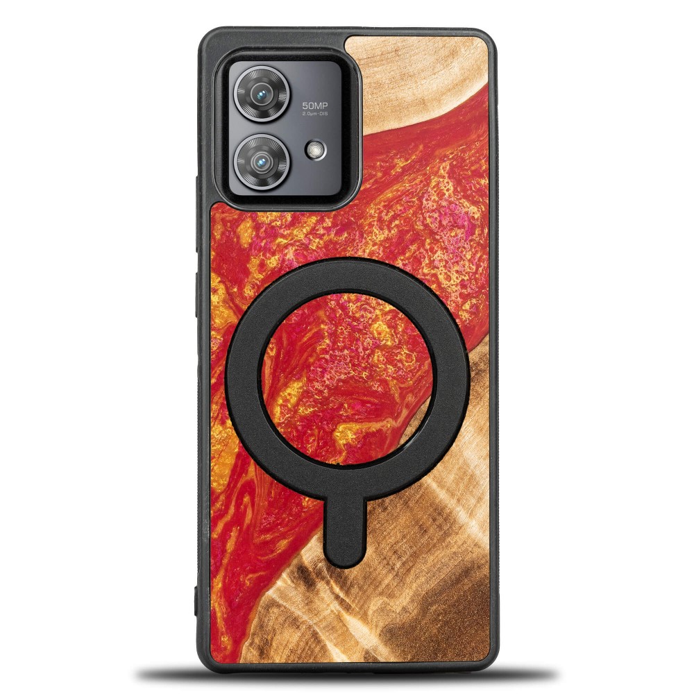 Bewood Resin Case - Motorola Edge 40 Neo - Neons - Paris - MagSafe (1)